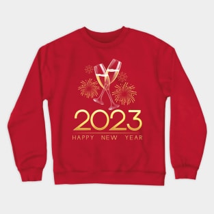 New Years Eve Party Supplies 2023 Happy New Year Family Kids Crewneck Sweatshirt